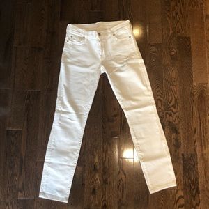 Seven for all mankind, white skinny jean, size 28